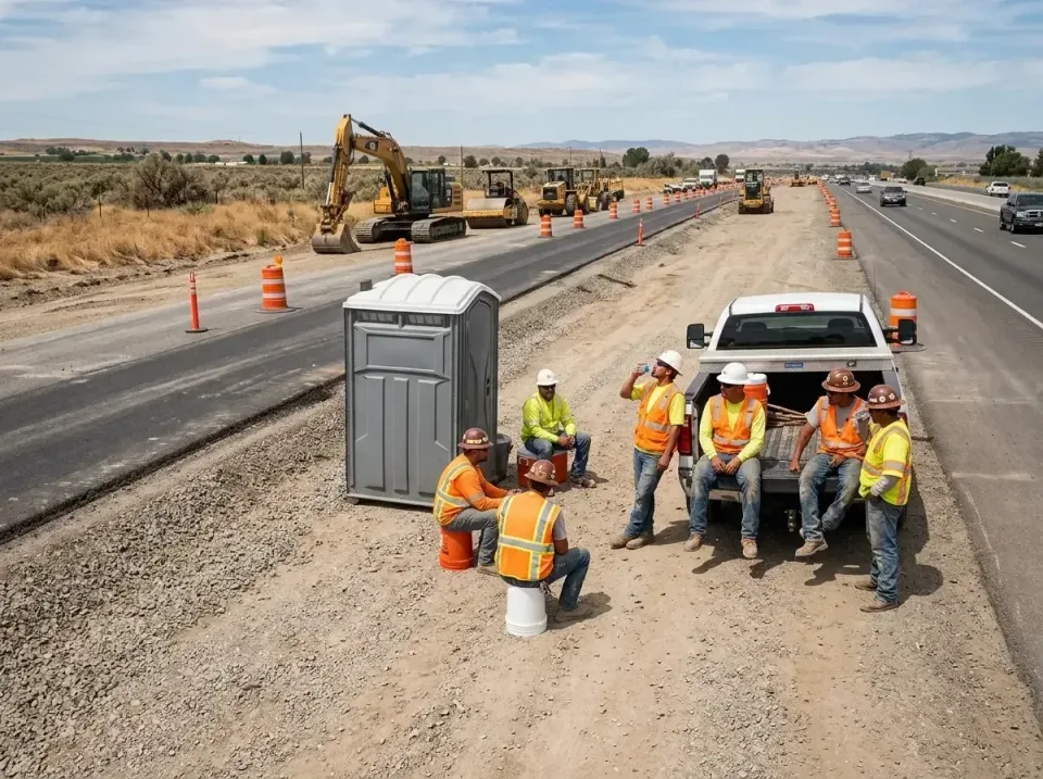 highway-road-construction-crew-007 — frequently asked questions, Porta Potty and Restroom Rentals in Yosemite Lakes, CA